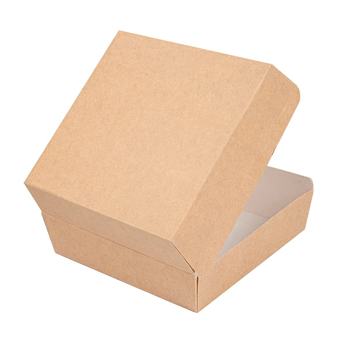 50 pezzi - Conchiglie Hamburger 'Thepack' 220 G/M2 14,2 x 13,7 x 6,1 cm naturale cartone ondulato Nano-Micro