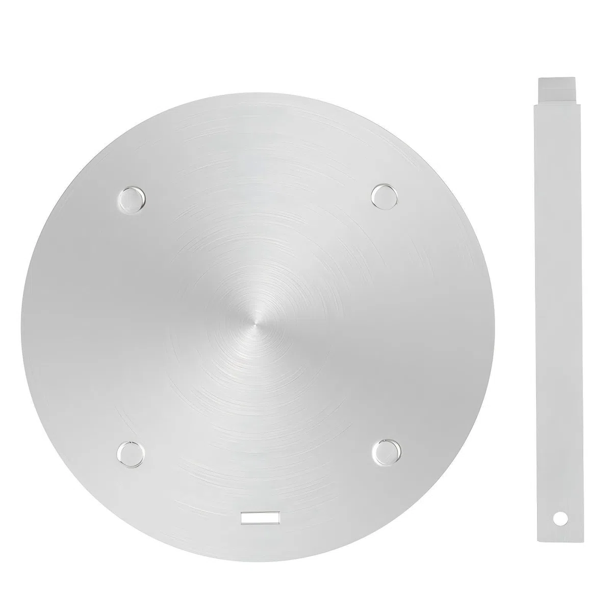 Piastra Adattatore e Diffusore di Calore per Piano Cottura a Induzione, in Acciaio Inossidabile con Manico Rimovibile e Compatibile con Fornelli a Gas e Elettrici (Argento, 20cm)
