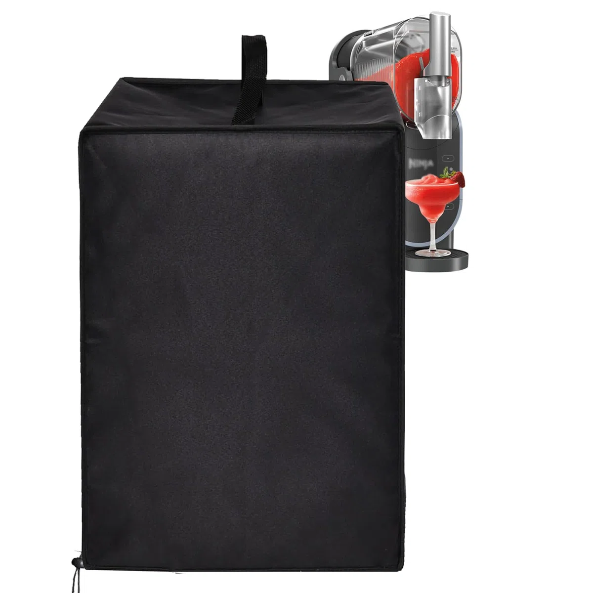 Copertura per macchina per bevande Ninja Frozen, coperchio in nylon impermeabile antipolvere per macchina per granite Ninja FS301/Ninja SLUSHi Professional Frozen FS301C (nero)