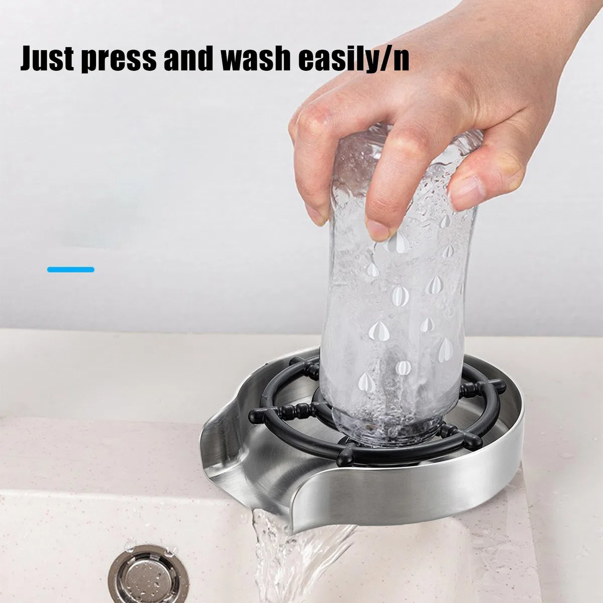 - Sciacquatrice ad alta pressione, in per lavello da cucina | Pulitore di tazze in acciaio , bottiglia di acqua detergente automatica per cucina, bar, lavello