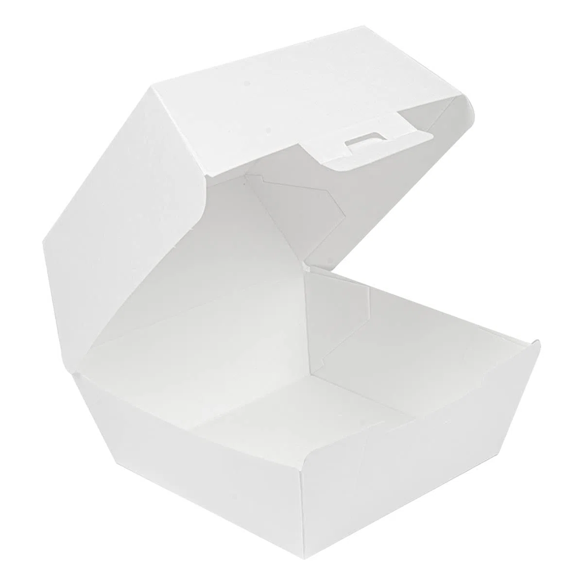 50 pezzi - Conchiglie Hamburger 'Thepack' 230 G/M2 14,4 x 13,6 x 9,2 cm (L+) Bianco Cartone Ondulato Nano-Micro