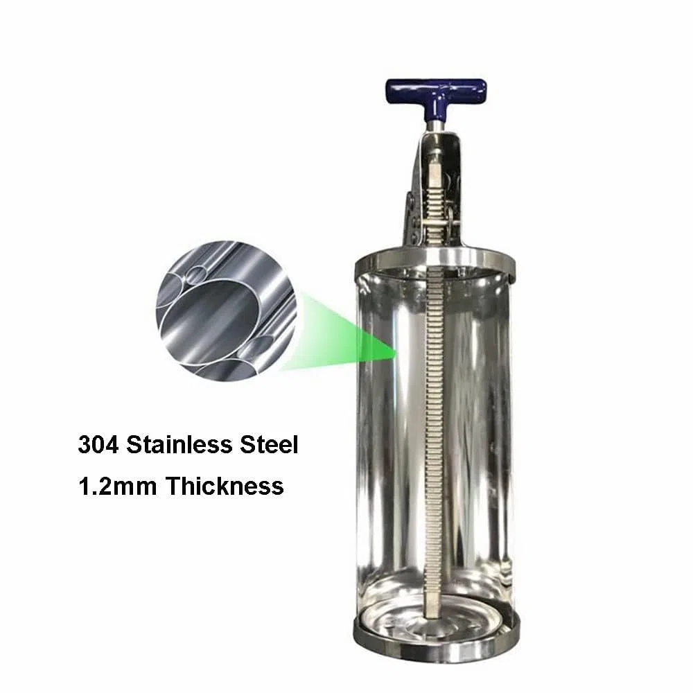 Dispenser manuale per salse, in acciaio inox, quantitativo per hamburger, preparazione di alimenti, uso domestico e commerciale