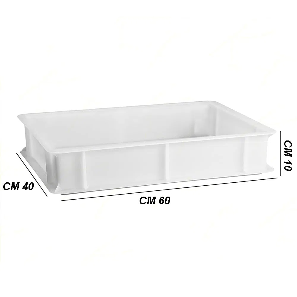 Cassetta con Coperchio portaimpasti palline Pizza Pane panette 60x40x10 certificata per alimenti VASCHETTA DA FRIGO litri 18 professionale impilabile sovrapponibile PIZZERIA CASEIFICI