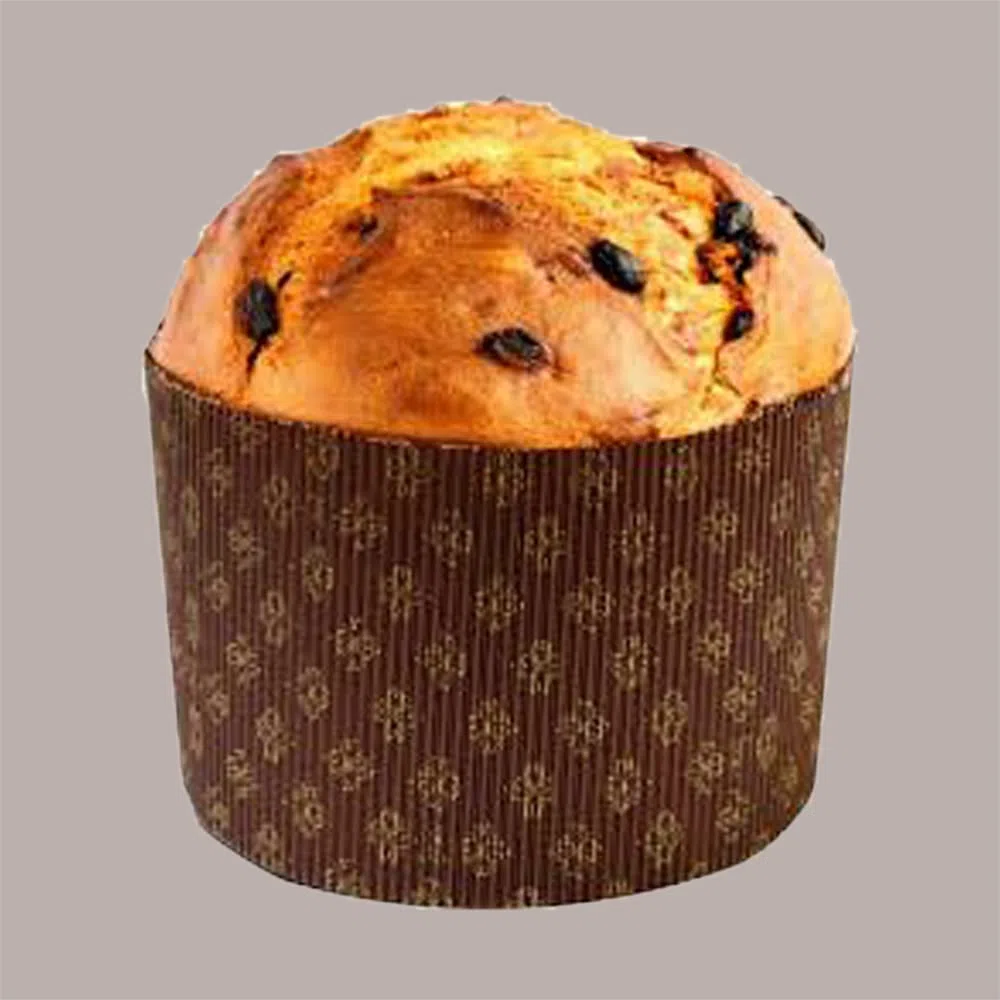 Lucgel Saccotto Borsa in Carta Avana con Cordini Porta Panettone 200x200H335mm - 10 pezzi -