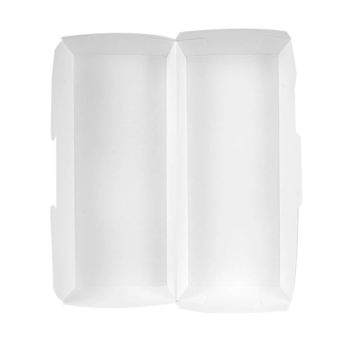 50 unità – Scatole "Panini" 'Thepack' 230 G/M2 26,5 x 12,2 x 7 cm bianco cartone ondulato Nano-Micro