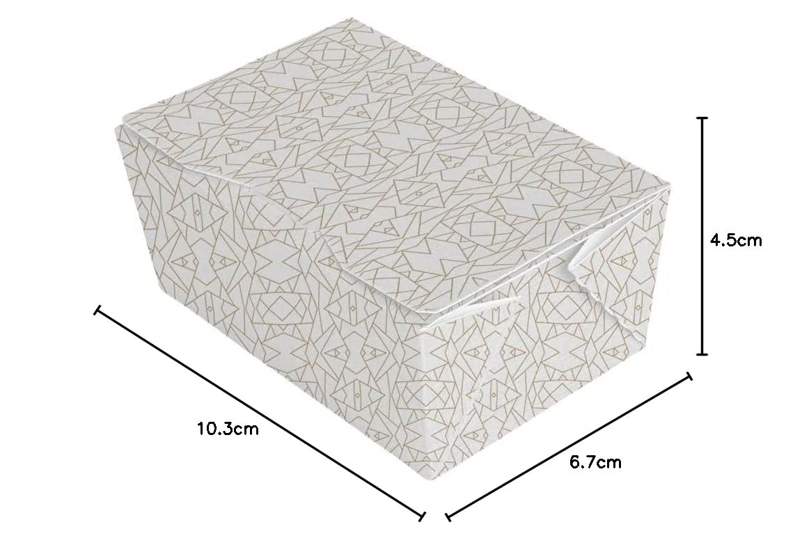 Garcia de Pou - 50 pezzi - Scatole Ballottino 'Thepack Deco' 125 G 230 G/M2 10,3 x 6,7 x 4,5 cm bianco cartone ondulato Nano-Micro