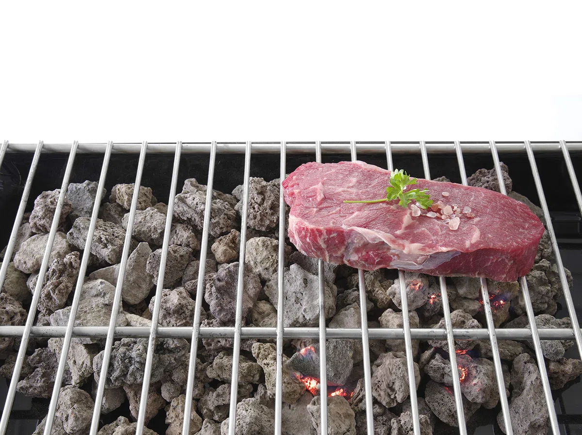 HENDI Pietra lavica, Grosso/Grande, per Diversi Tipi di Griglie e Barbecue a Gas, Roccia Vulcanica Naturale, Pietra Refrattaria, Confezione da 5 kg