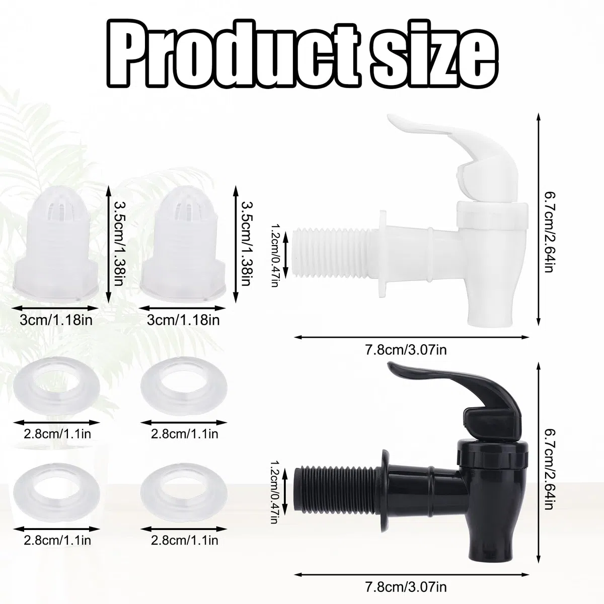 2 Pezzi Rubinetti per Distributore Bevande, Beccuccio per Distributore di Bevande Rubinetto per Acqua per Buffet Feste Distributore di Bevande in Vetro