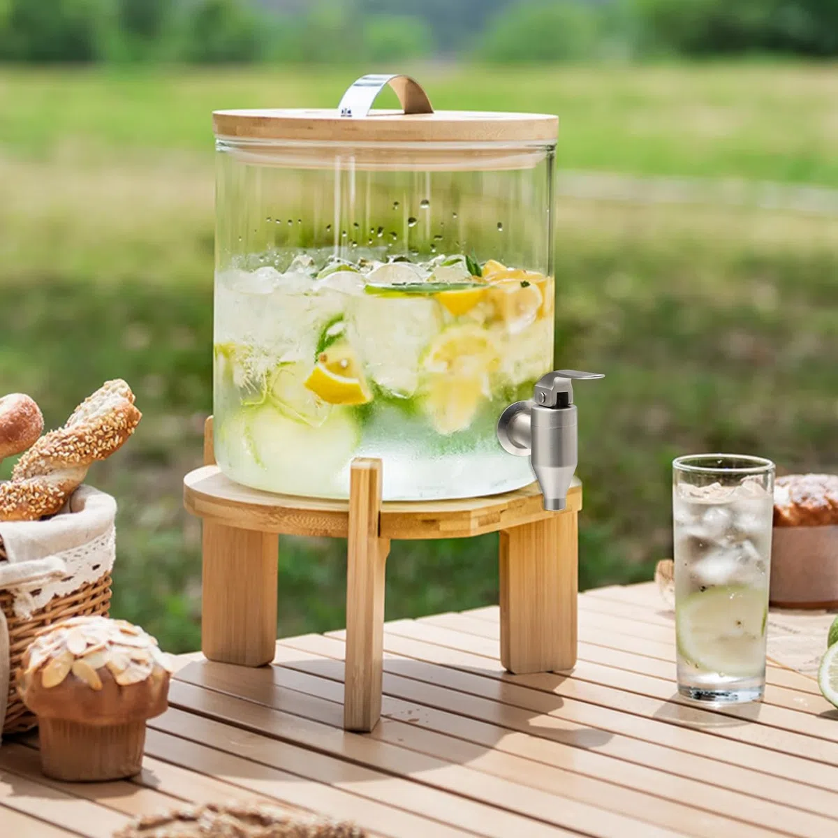 Rubinetto Dispenser Acciaio Inox 304, Rubinetto per Distributore Bevande Ricambio, Rubinetto Dispenser per Birra a Casa e Feste