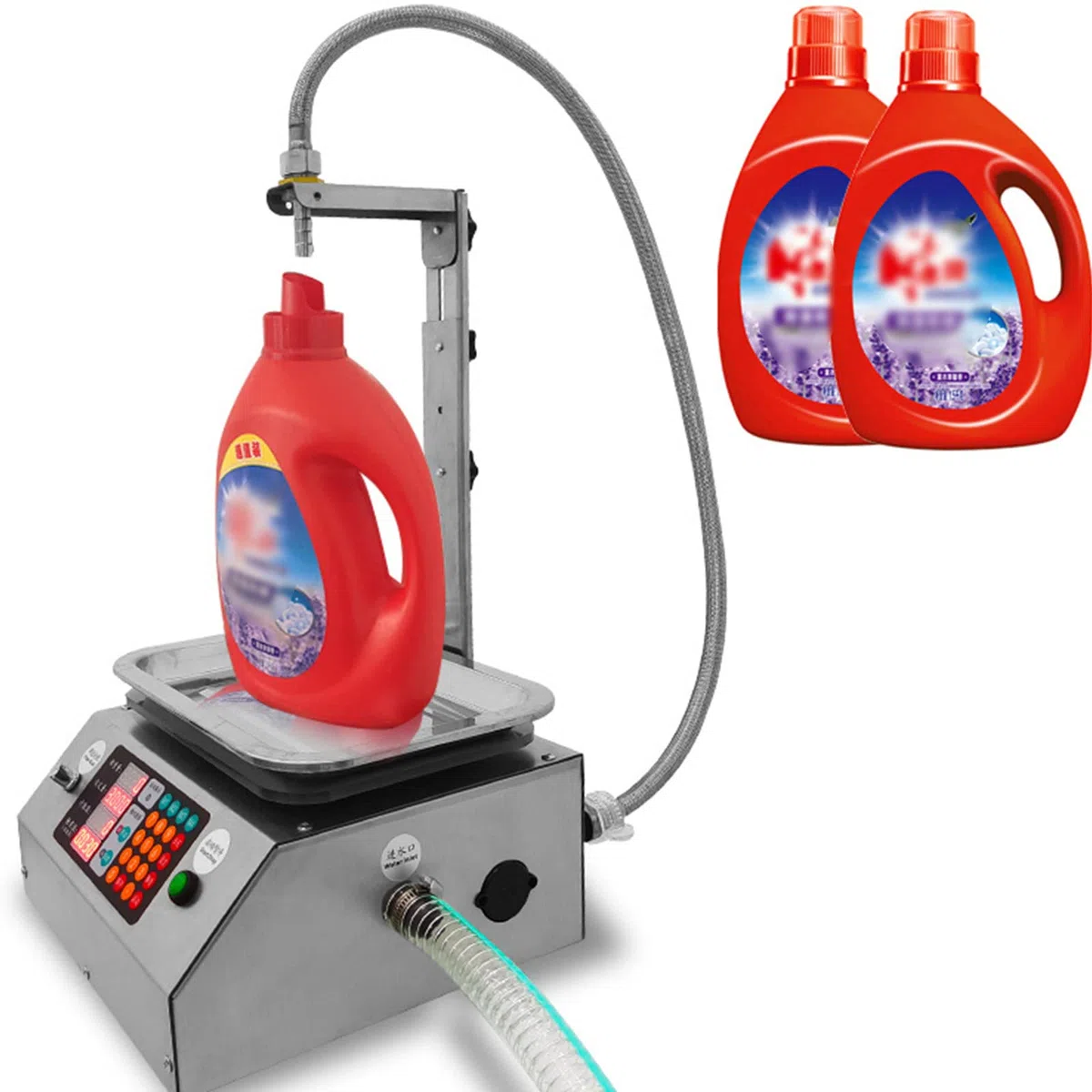 BLANKX Riempitrice Liquida ​per Liquidi Viscosi da 50-10000ML, Riempitrice Liquida ​per Liquidi A Grande Portata di Pesatura Automatica, per Olio Commestibile, Detersivi