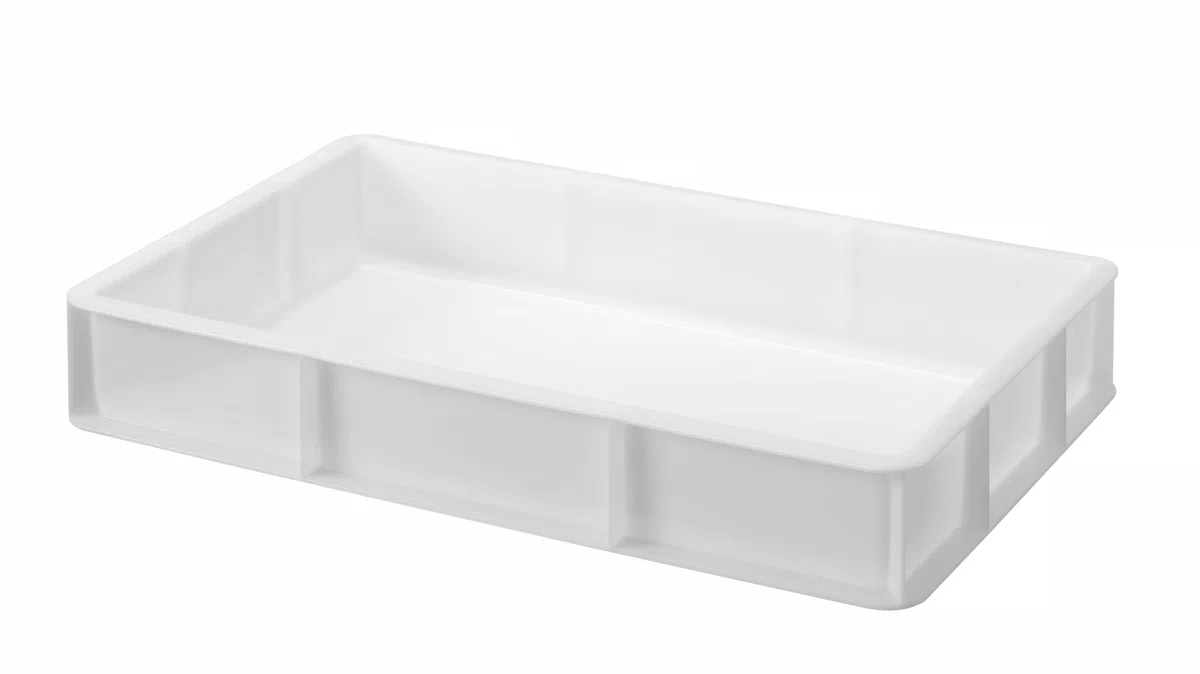 HENDI Cassetta per lievitazione pizza e pane GN 1/1, contenitore per alimenti impasto, impilabile, senza coperchio, cassetta portaimpasto, senza BPA, 530x325x(H)90mm, HDPE