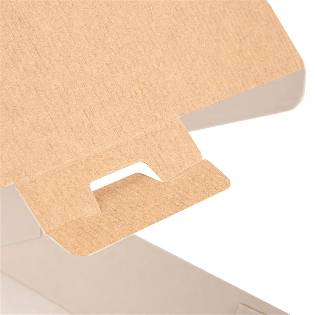 50 pezzi - Conchiglie Hamburger 'Thepack' 220 G/M2 14,2 x 13,7 x 6,1 cm naturale cartone ondulato Nano-Micro