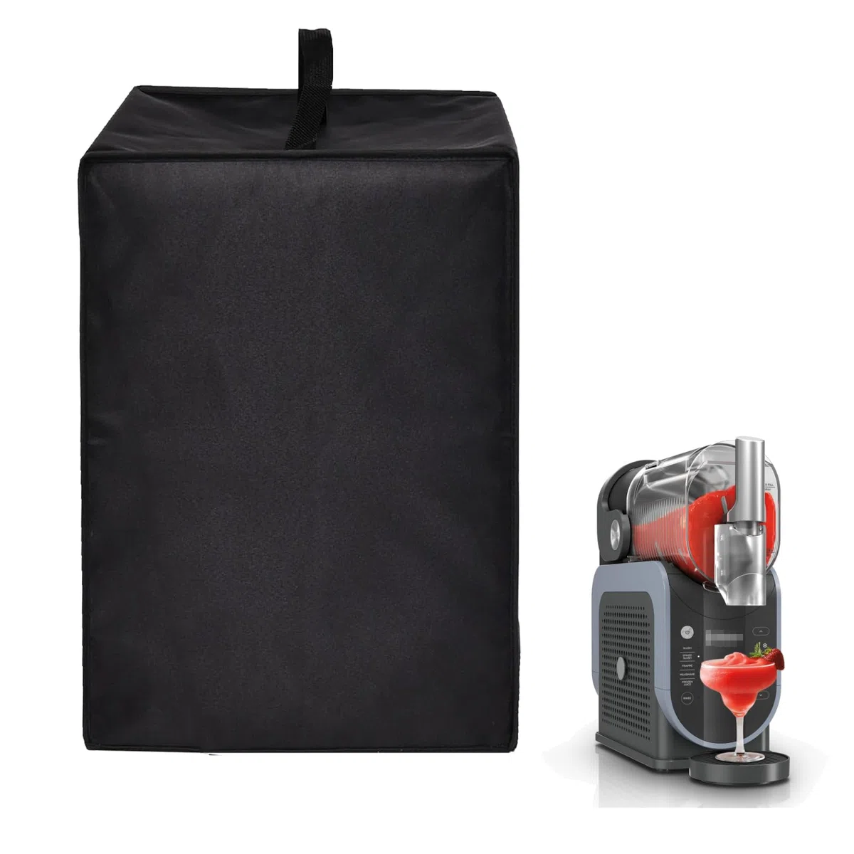 Copertura per macchina per bevande Ninja Frozen, coperchio in nylon impermeabile antipolvere per macchina per granite Ninja FS301/Ninja SLUSHi Professional Frozen FS301C (nero)