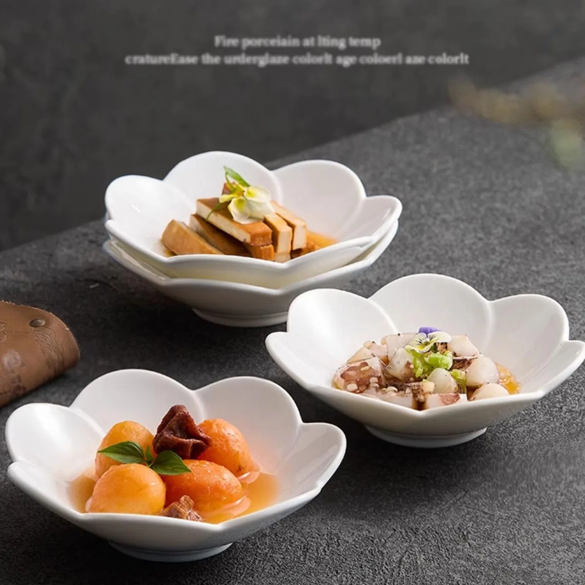 Piatto per Snack Le insalatiere in Ceramica Sono Adatte for servire Torte, budini, Gelati, Salse e Prodotti da Forno