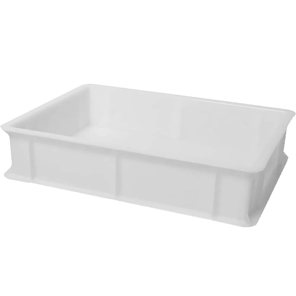 Cassetta con Coperchio portaimpasti palline Pizza Pane panette 60x40x10 certificata per alimenti VASCHETTA DA FRIGO litri 18 professionale impilabile sovrapponibile PIZZERIA CASEIFICI