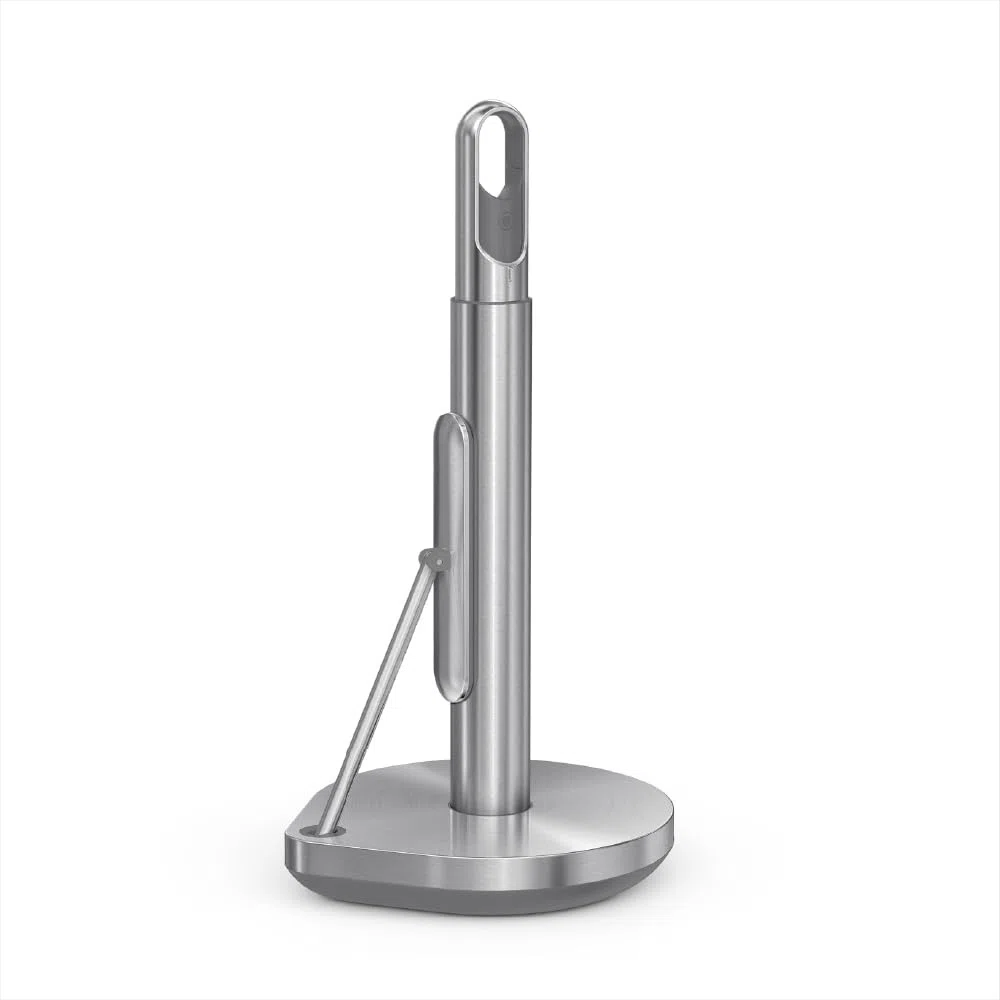 simplehuman - Portasciugamani con pompa a spruzzo, acciaio inossidabile spazzolato