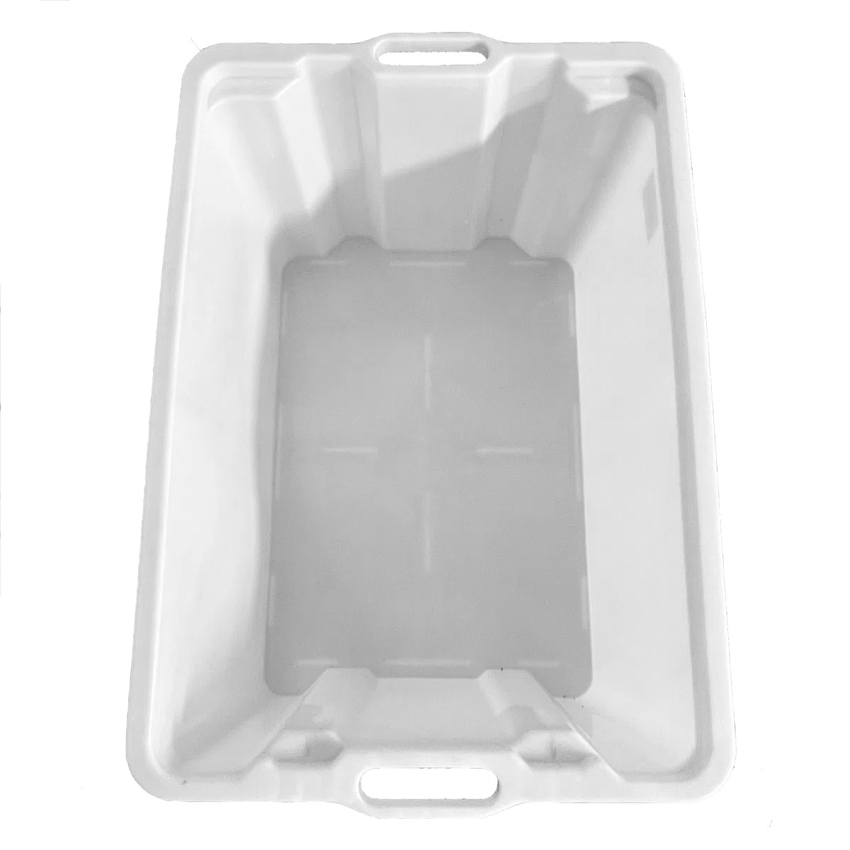 Mobil Plastic Cassa Chiusa in plastica per Alimenti sovrapponibile e impilabile capienza 65 Litri con Manici - Colore Bianco