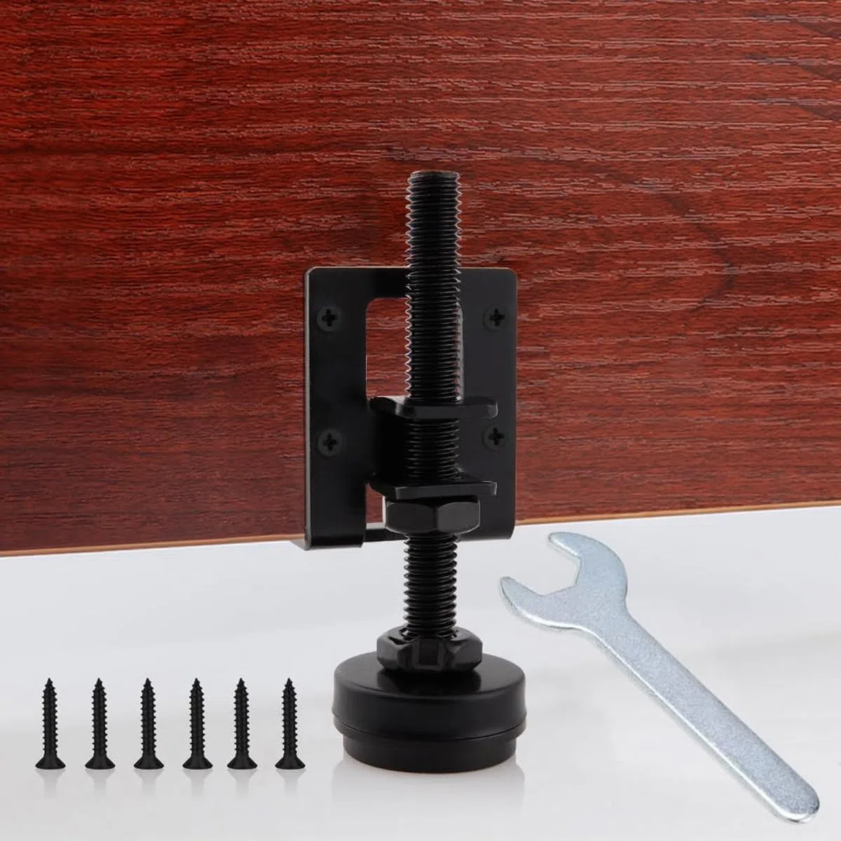 Set di 4 piedini regolabili per mobili, 102 mm, robusti piedini di livellamento per mobili con 24 piccole viti e 1 chiave inglese per mobili, tavoli, mensole, armadi, banchi da lavoro