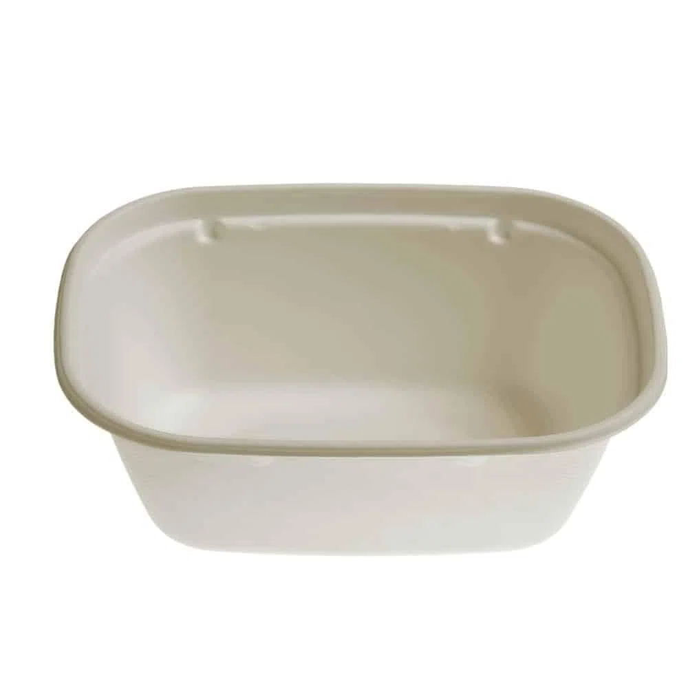 Generico Ekoe, 100 pz Vaschetta in polpa di cellulosa da 1300 ml 100 pz compostabili, biodegradabili