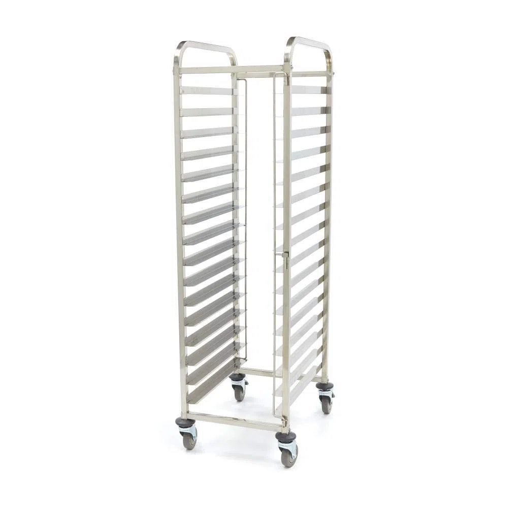 Maxima Gastro - Carrello per vassoi a norma panetteria, adatto a 16 vassoi (60 x 40 cm)
