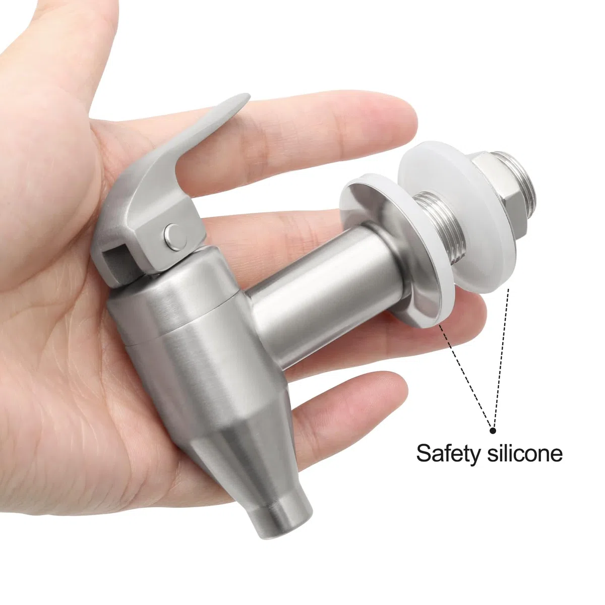 Rubinetto Dispenser Acciaio Inox 304, Rubinetto per Distributore Bevande Ricambio, Rubinetto Dispenser per Birra a Casa e Feste