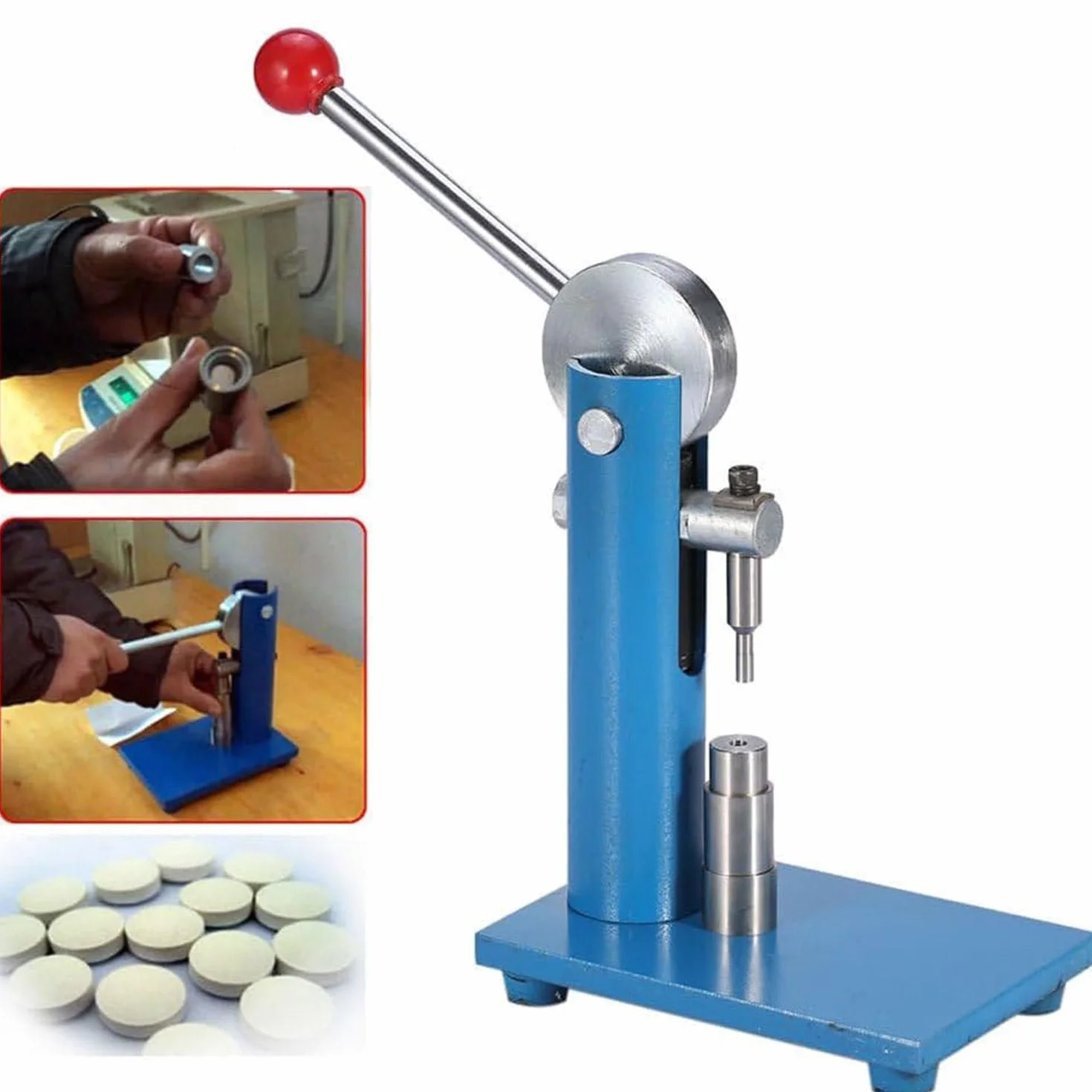 Strumento del laboratorio della macchina della stampa della compressa per la compressione della polvere, acido benzoico, medicina occidentale, 8mm muore