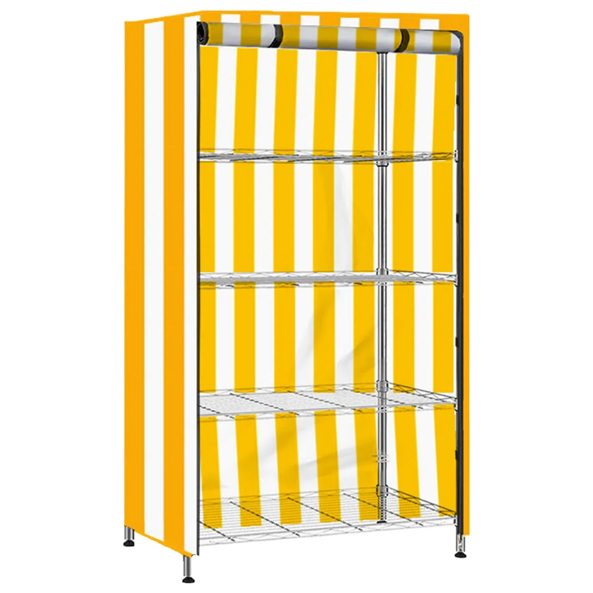 Copertura Impermeabile per Scaffali | Copertura Protettiva per Scaffali Metallici | Rivestimento Resistente 210D Impermeabile Antipolvere per Dispensa Cucina Garage Armadio Interno ed