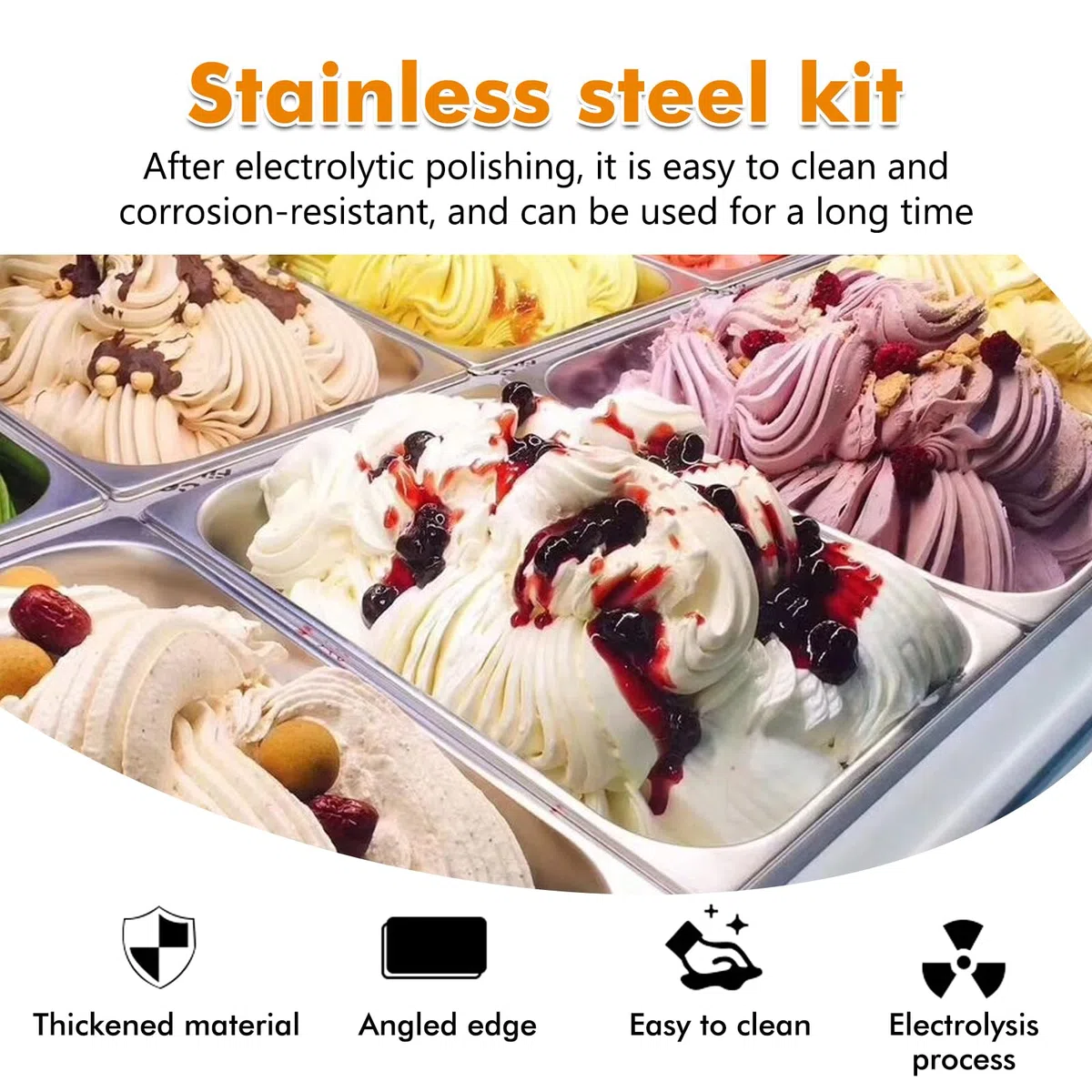 SUNOYA Contenitori Acciaio Inox, Contenitori In Acciaio Inox Con Coperchio E Fori Forati, Tavolo A Vapore In Acciaio Inossidabile, Acciaio Con Coperchio Per Lavare E Conservare Gli Alimenti