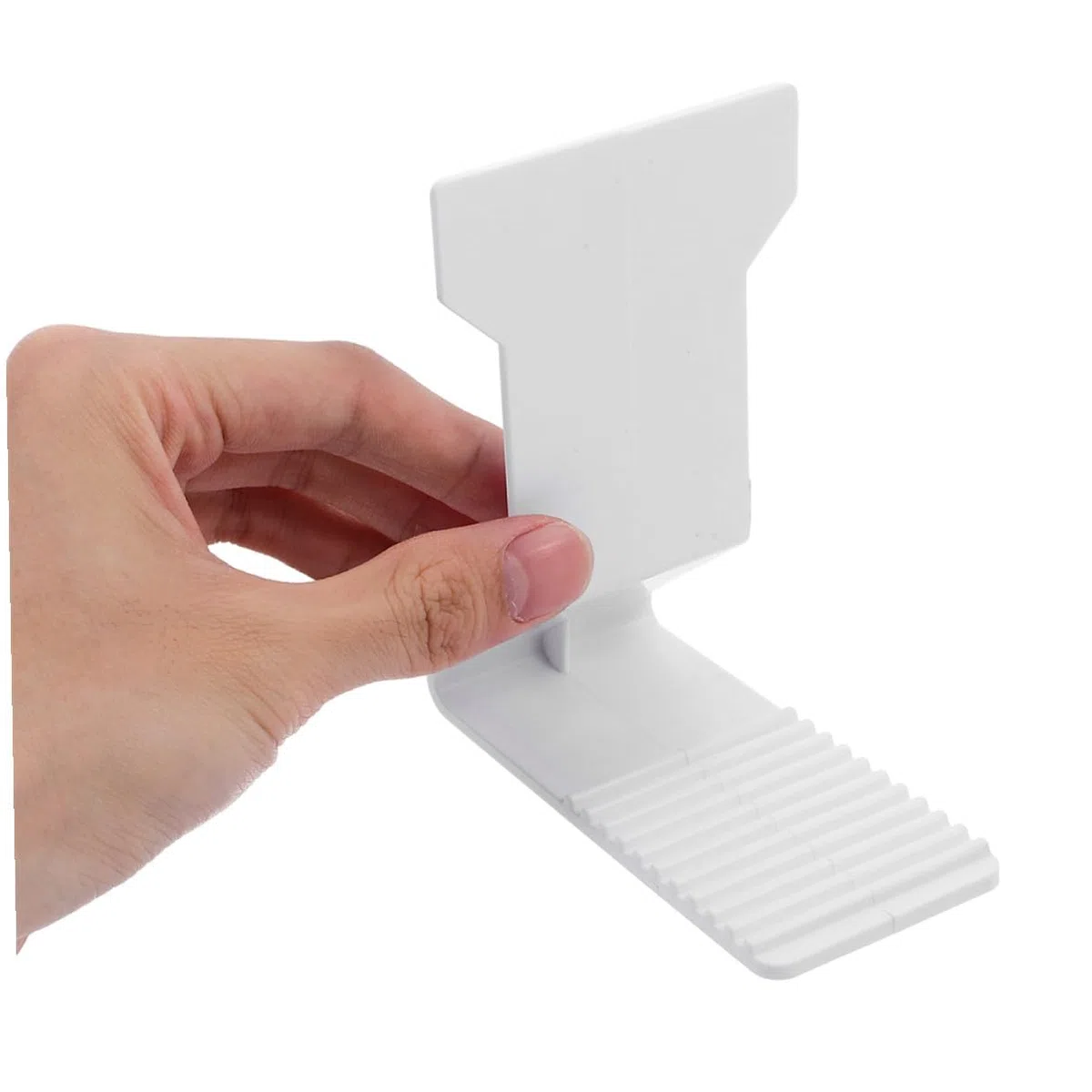 Supporto per Scaffalature Magnetico in Plastica 5 Pezzi 100x45x110mm Antiribaltamento per Espositori di Alimenti Confezionati in Negozi e Supermercati