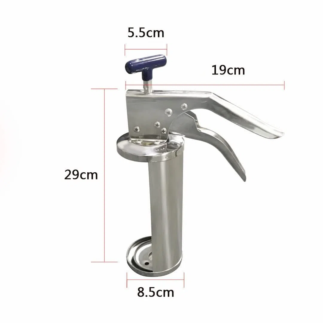 Dispenser manuale per salse, in acciaio inox, quantitativo per hamburger, preparazione di alimenti, uso domestico e commerciale