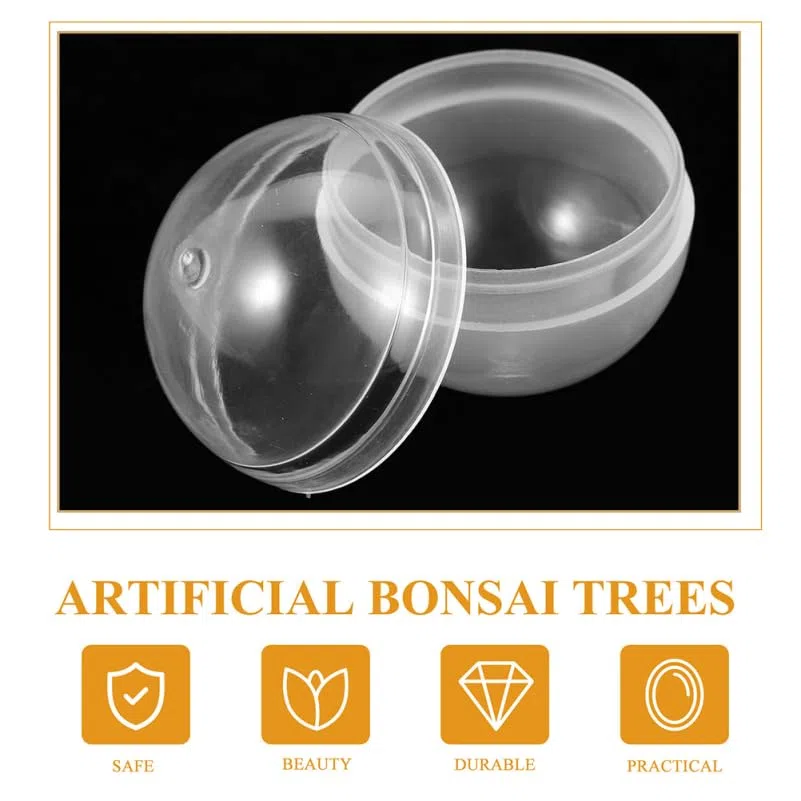 STOBAZA Confezione da 20 palline in plastica trasparenti e riempibili, capsule rotonde da 8 cm, per macchine per artigli, giocattoli, conservazione e decorazione