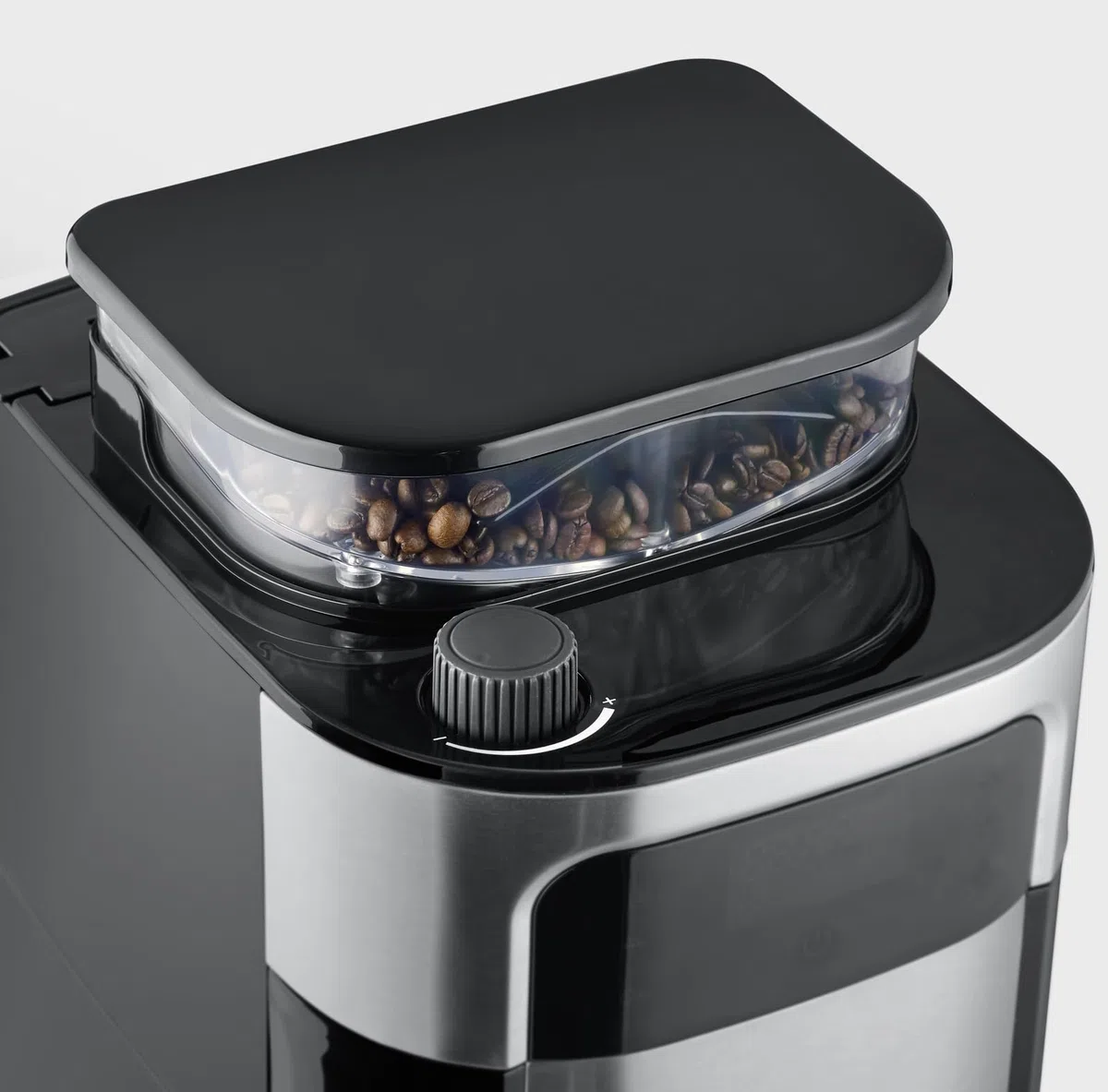 SEVERIN KA 4814 - Macchina da caffè con filtro in acciaio INOX e caraffa termica, macinazione fine e grado di macinazione selezionabile, 1000 W, fino a 8 tazze/ca. 1 litro