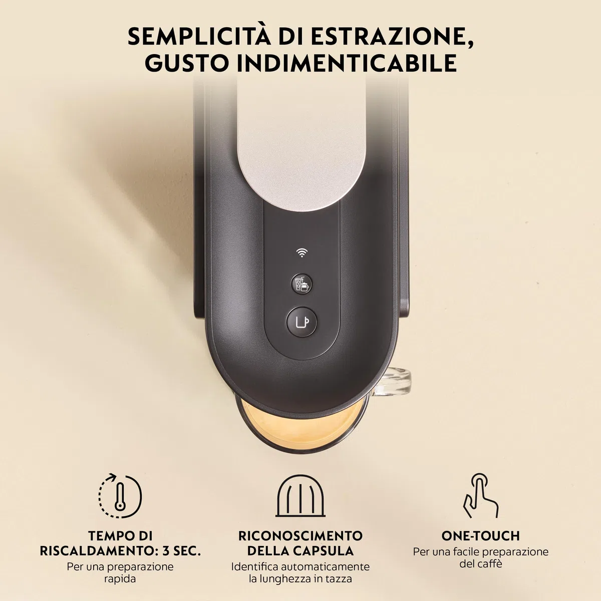 Nespresso Vertuo UP Krups XN9408K con 100 Capsule Incluse, Nuova Macchina caffè, Black, Sistema Capsule Nespresso Vertuo