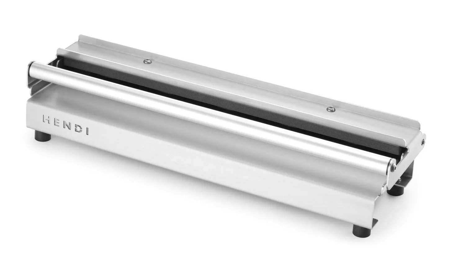 HENDI Macchina per gnocchi, manuale, stampo per la preparazione di 5 dumplings volta, produttore di ravioli, rivestimento antiaderente, pressione uniforme, pressa per ravioli, 470x140x(H)95mm, inox