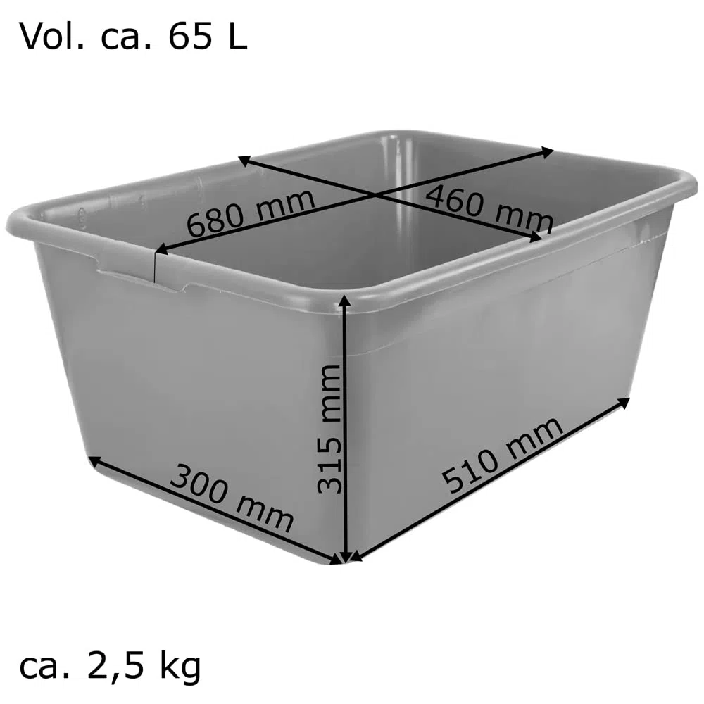 Petigi Wild Vasca Selvatici Vasca Multiuso Vasca per Selvaggina Caccia 65 L Verde Plastica, Numero:2