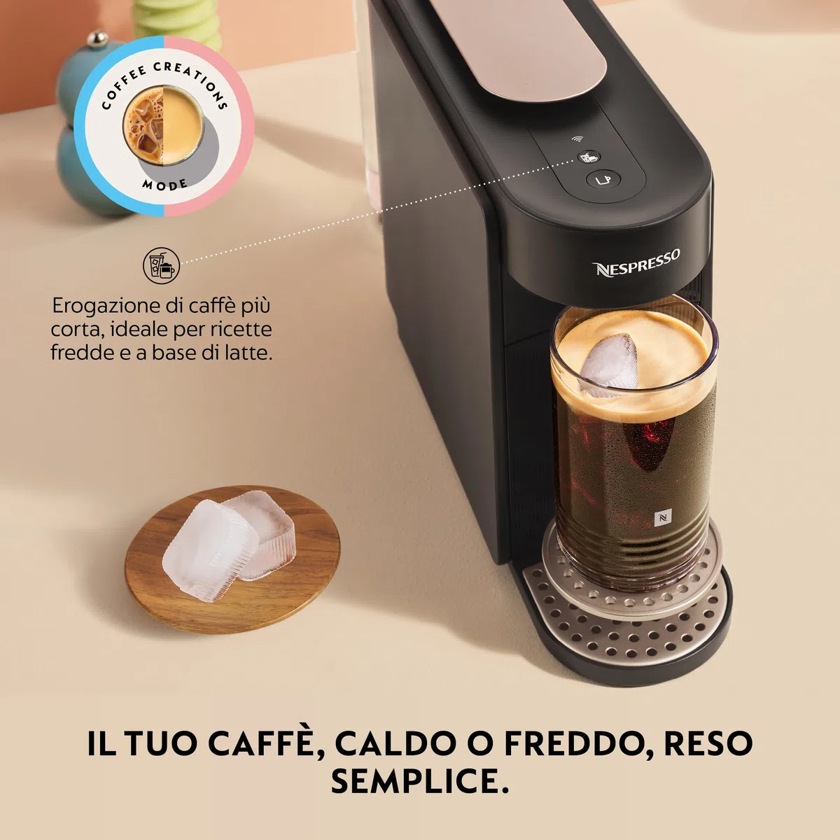 Nespresso Vertuo UP Krups XN9408K con 100 Capsule Incluse, Nuova Macchina caffè, Black, Sistema Capsule Nespresso Vertuo