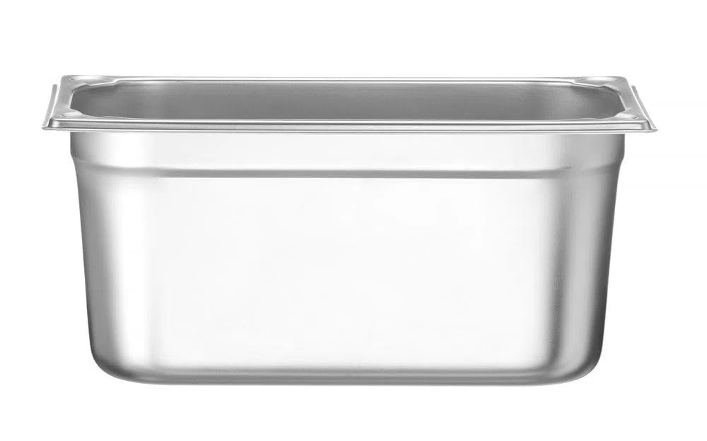 HENDI Contenitore Gastronorm GN 1/3, Kitchen Line, resistenza termica -40 °C a 250 °C, adatto a forno e bagnomaria, 5,7L, 325x176x(H) 150mm, acciaio inox