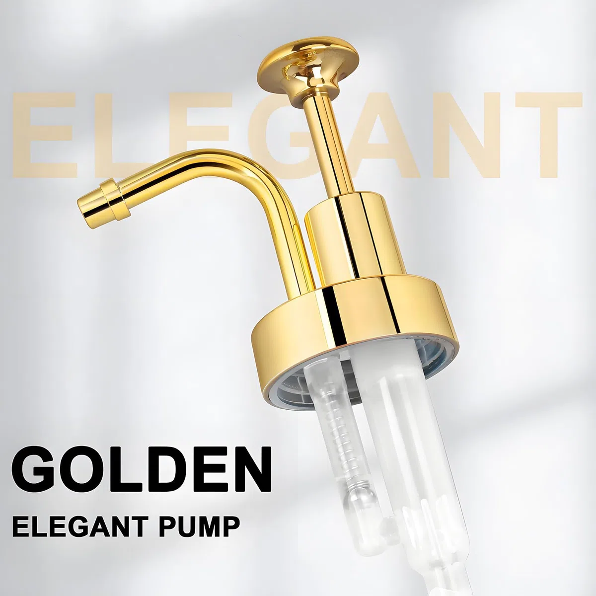 Dispenser per sciroppi da caffè, erogatore di sciroppo, con pompa d'oro, bottiglia di sciroppo, in vetro, per sciroppo di caffè, miele e sciroppo, accessori per caffè bar e casa, 10 oz 300 ml