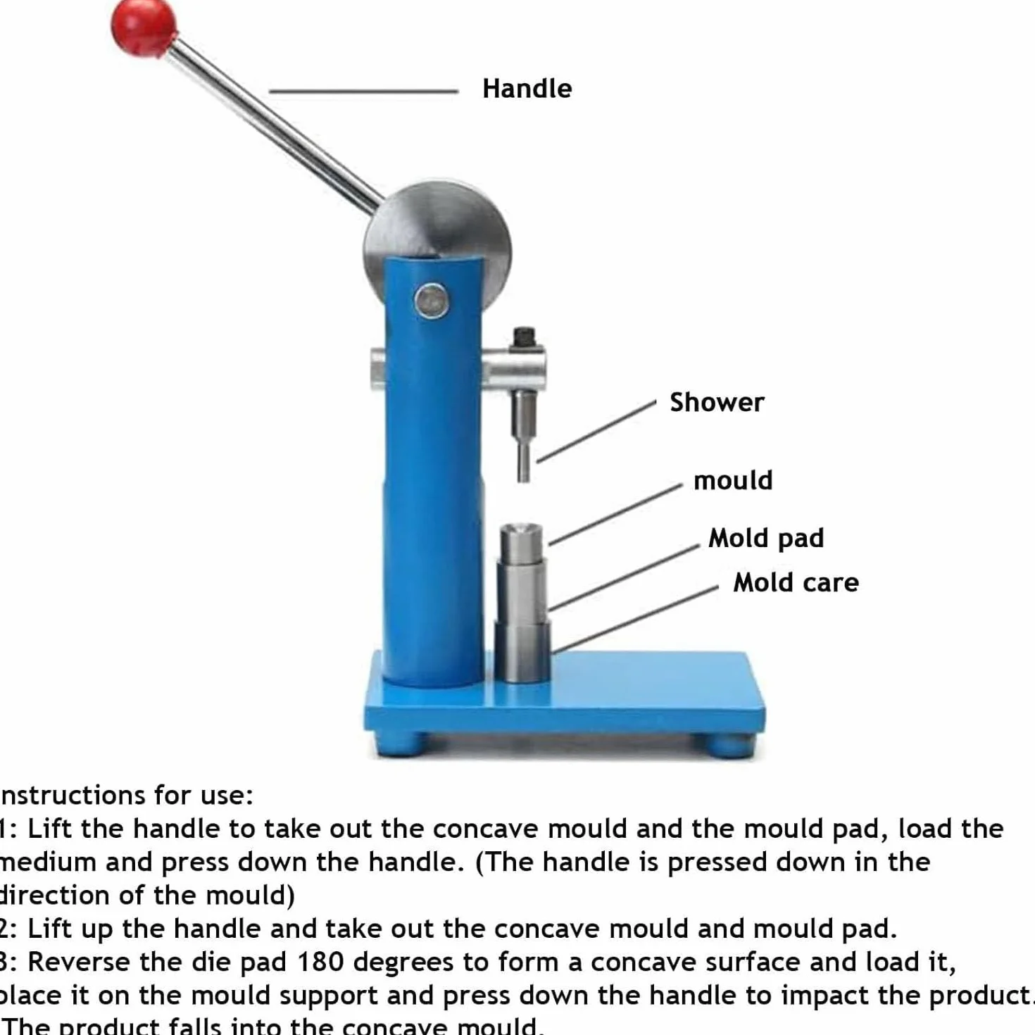 Strumento del laboratorio della macchina della stampa della compressa per la compressione della polvere, acido benzoico, medicina occidentale, 8mm muore
