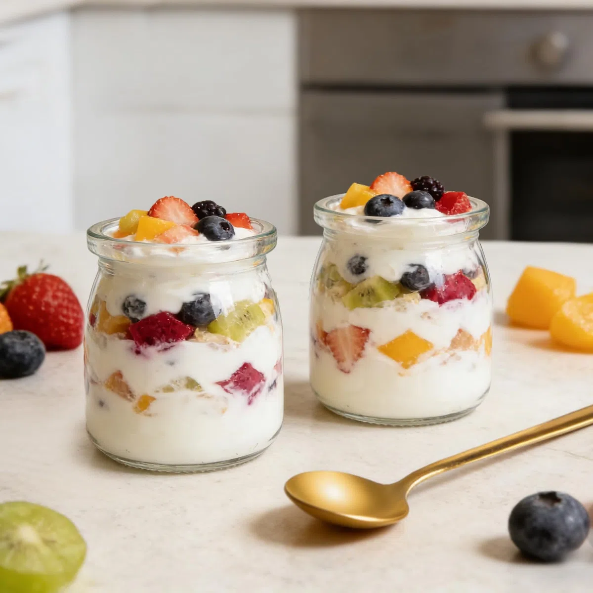 12 bicchieri da dessert trasparenti, da 200 ml, con coperchio per gelatina, mousse, cereali, dessert, budino, lavastoviglie, congelatore e microonde