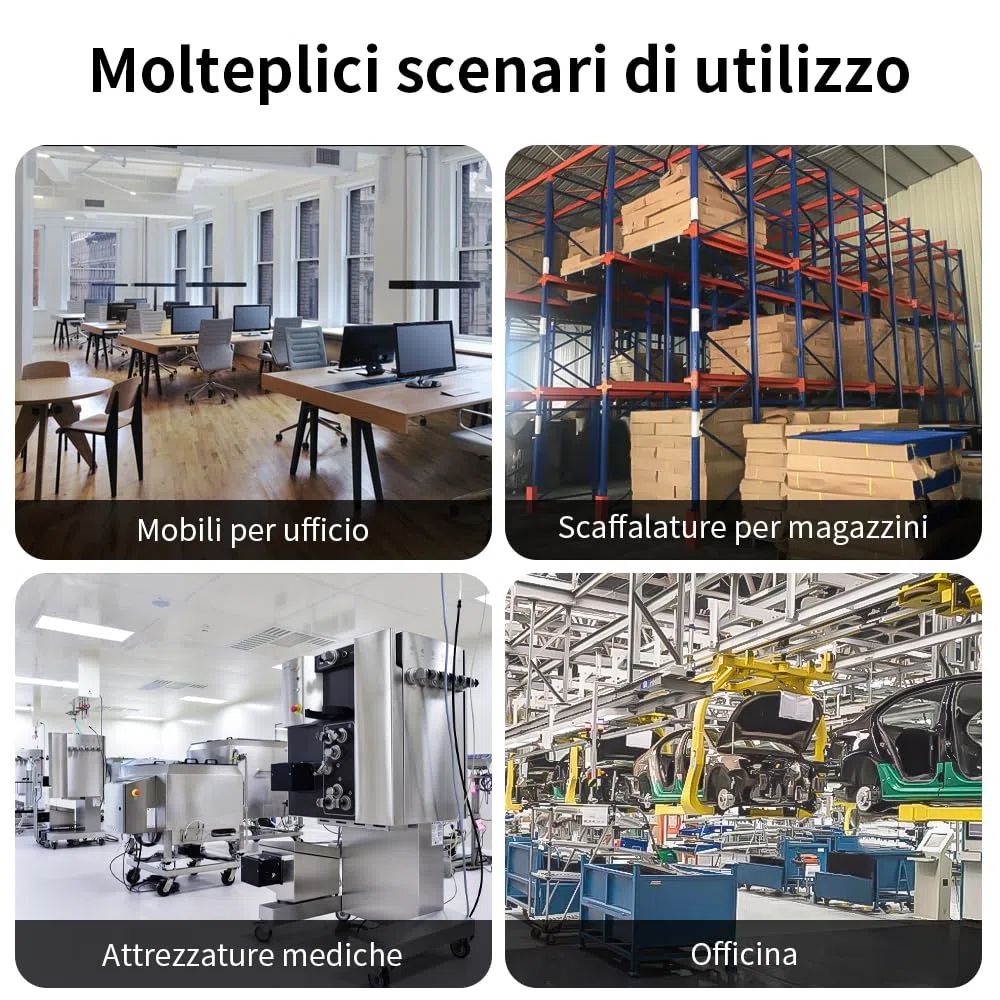 BORDSTRACT 4Pcs M14 Piedini di livellamento, livellatori filettati regolabili,piedi di livellamento a macchina resistenti per il banco di lavoro, attrezzatura meccanica (D60*M14*80)