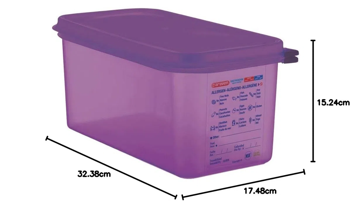 Araven – cm788 contenitore per alimenti in silicone, 6 L