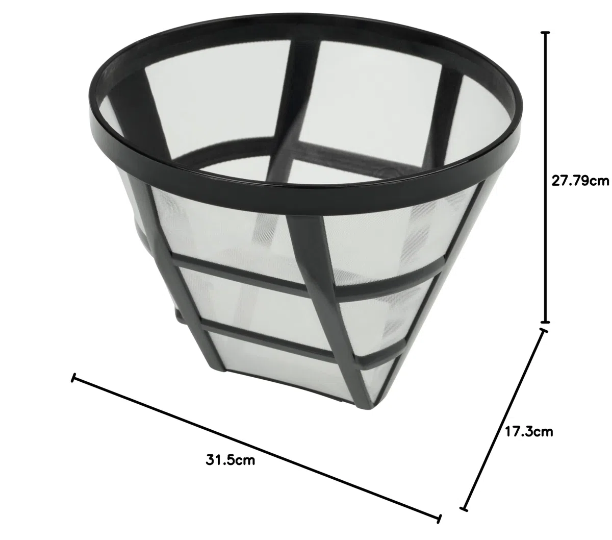 Tristar Caffettiera a filtro - 1,25 L - 12 tazze max. - Filtro permanente - Sistema antigoccia e mantenimento in caldo - 750 W - CM-1282