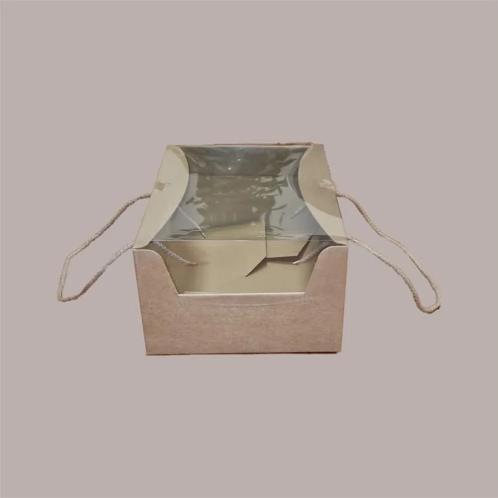 Lucgel Scatola in Carta Avana Marrone Naturale Ideale per Colomba Pasquale da 750g o1000g (335x235H140 mm) Prestige - 5 pezzi -