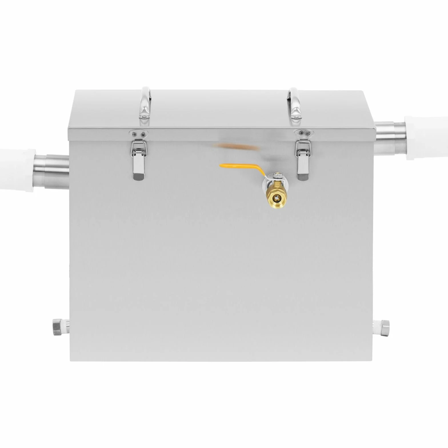 Royal Catering Separatore grasso da 40 l in acciaio inox con filtro, valvola di scarico e coperchio bloccabile, separatore grasso da cucina