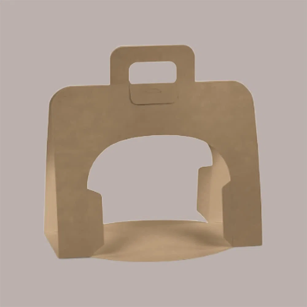 Lucgel Scatola Astuccio Porta Colomba Pasquale da 750g in Carta Marrone Strip 265x190H215mm - 20 pezzi -