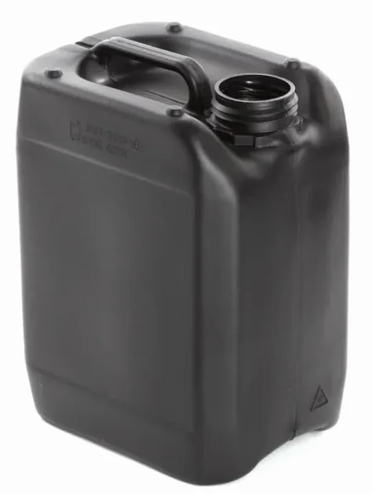 2 taniche da 5 l – Contenitore impilabile approvato dalle Nazioni Unite + tappo antimanomissione | Perfetto per la conservazione di liquidi d'acqua nero
