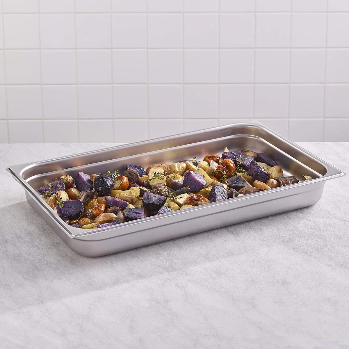 PADERNO 14102-06, Bacinella Serie Gastronorm in Acciaio Inox, 53X32,5 cm