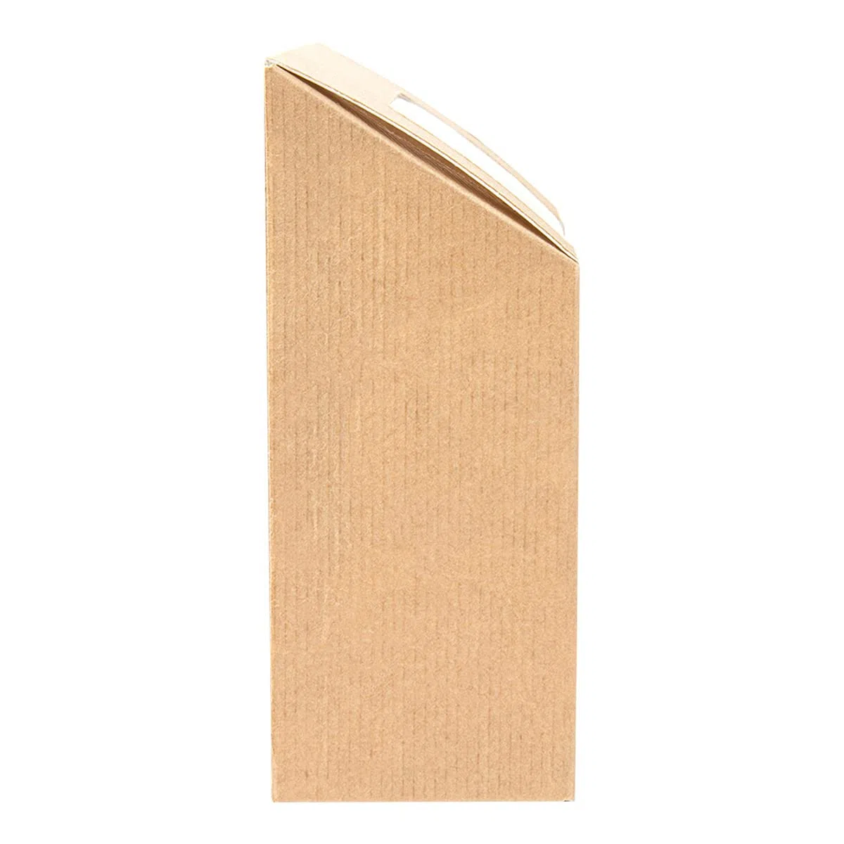100 pezzi - Scatole per tortilla, con finestra 'Thepack' 220 g/M2 + Opp 9,2 x 5,1 x 9,2 / 12,5 cm, in cartone naturale ondulato, Nano-Micro