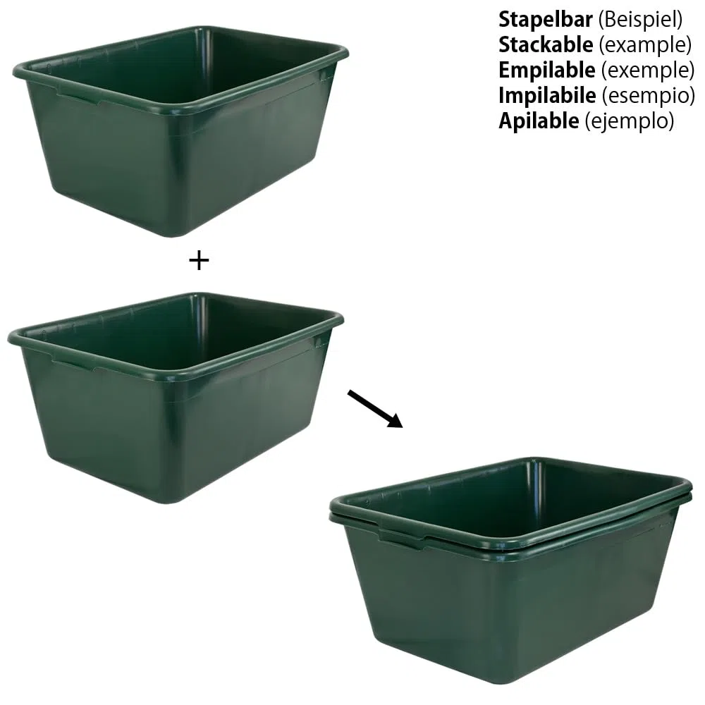 Petigi Wild Vasca Selvatici Vasca Multiuso Vasca per Selvaggina Caccia 65 L Verde Plastica, Numero:2